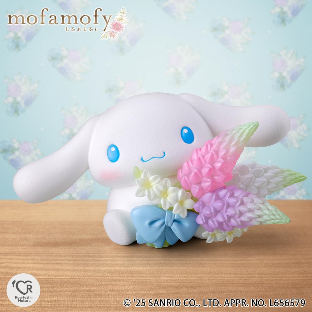 Rowtashii Noise Mofamofy Sanrio Approximately and Nylon Figure Cinnamoroll, 65mm, PVC, ABS, Pre-painted