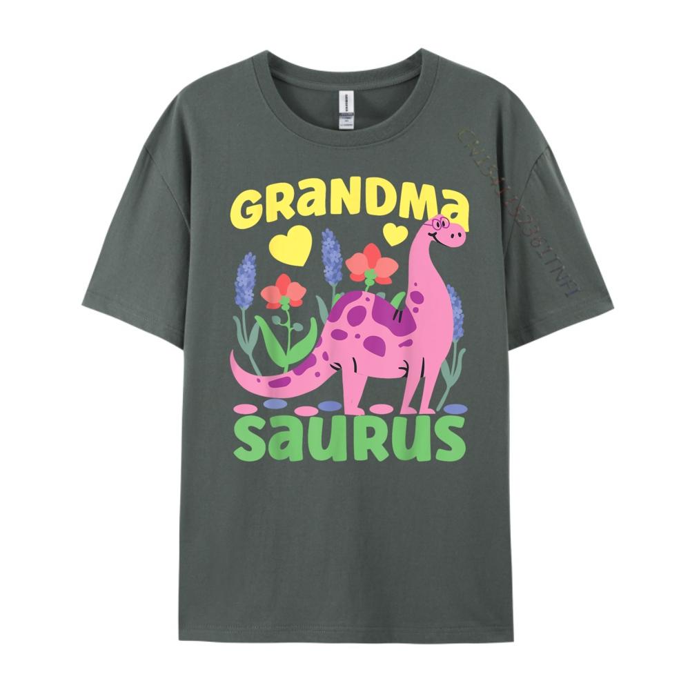 Grandma Saurus Dinosaur For Funny Grandmother Harajuku T Shirt Homme Easter Day