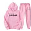 Mens Plus Size Hooded Sweatshirt Set With Matching Couples Design Soft Fleece Lined Long Sleeve Outfit Fall