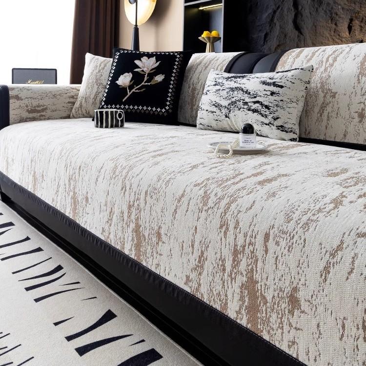 Französisches Retro-Sofakissen, Universelles rutschfestes Sitzkissen für alle Jahreszeiten, Fortgeschrittener Sinn, Kratzfest und schmutzabweisend, Sofasitzkissen