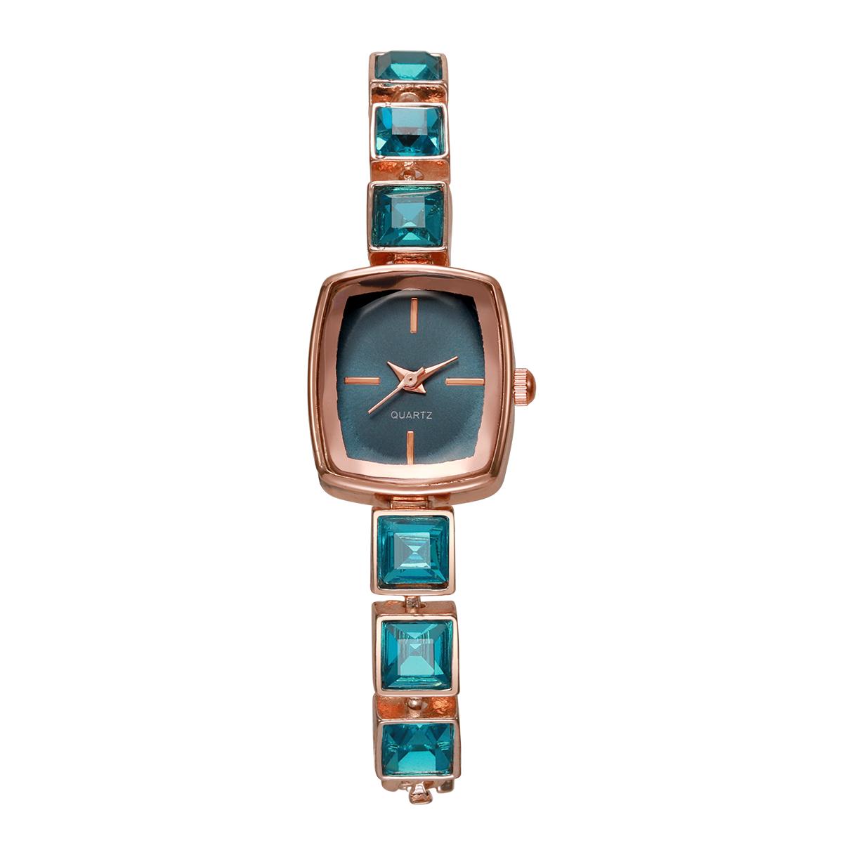 

Роскошные женские кварцевые часы с кристаллами, элегантные наручные часы-браслет с квадратным циферблатом для дам, часы Reloj Mujer