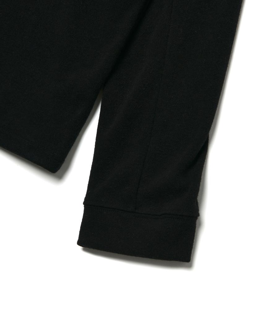 Moseu Angora Zip-Up Pullover_Black