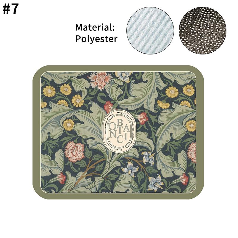 Quick Drying Dish Mat Printed Kitchen Tableware Coffee Draining Pad Dinnerware Cup Bottle Placemat Super Absorbent CoffeeMats