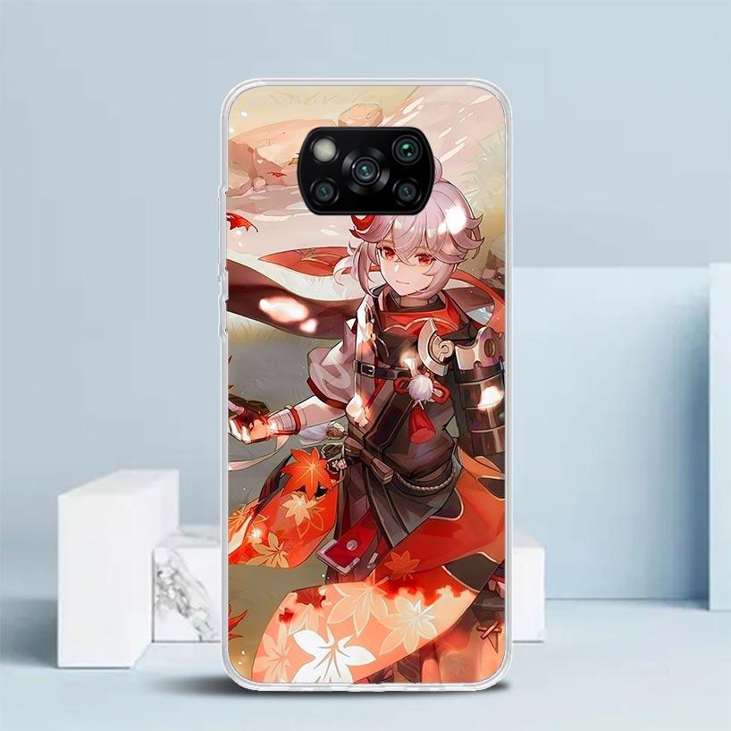 Kazuha Genshin Impact Phone Case For Xiaomi Poco F7 Ultra X5 X6 X7 Pro M7 Redmi 15C 15 13C 13 12C 12 10C 10 10A 9 9C 9A 9T Cover