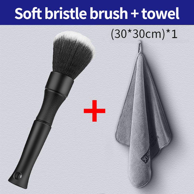 Car Detailing Brush Super Soft Auto Interior Detail Brush With Synthetic Bristles Car Dash Duster Brush Accessories