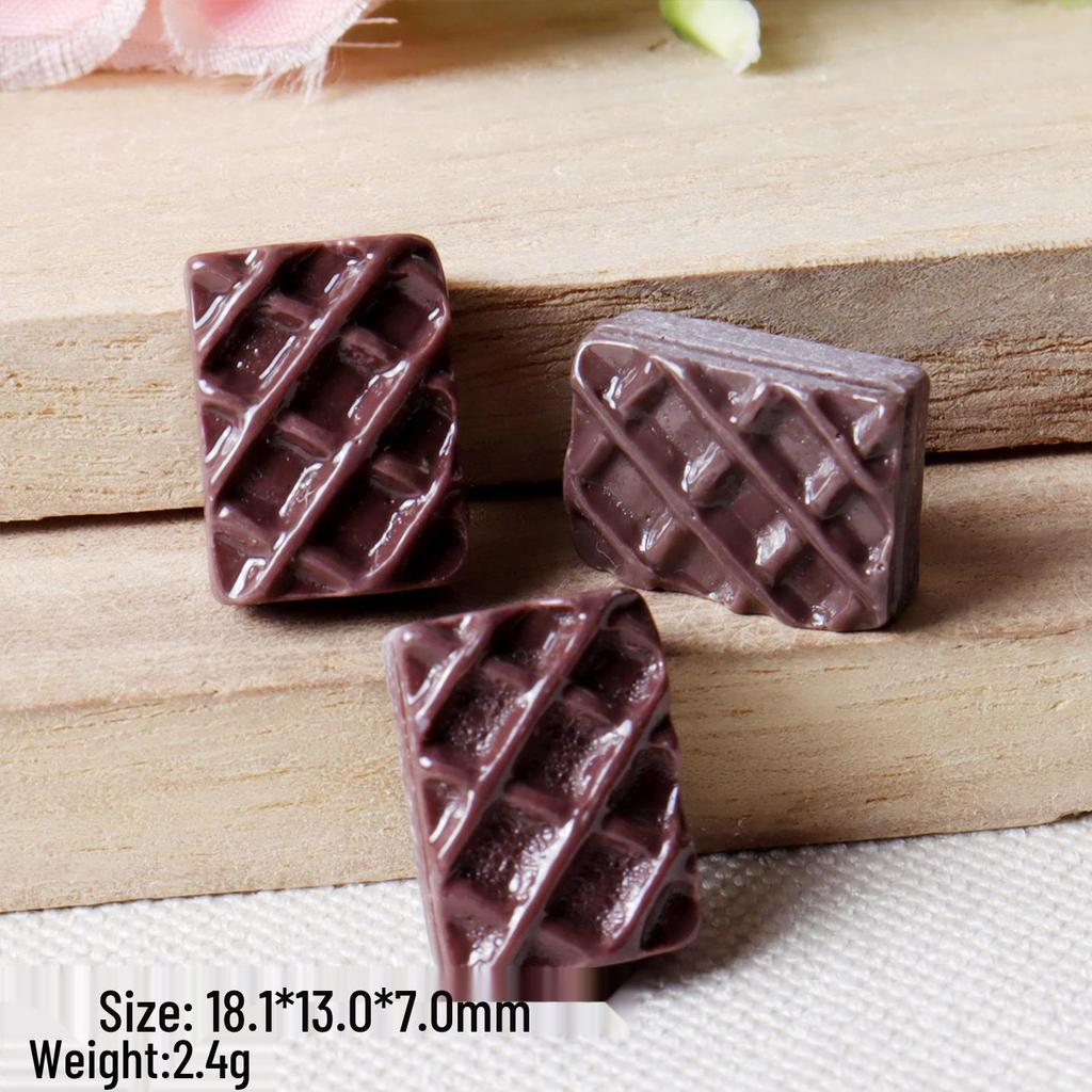 Handmade Resin Mini Food Hair Clips: Cookie & Bread Designs