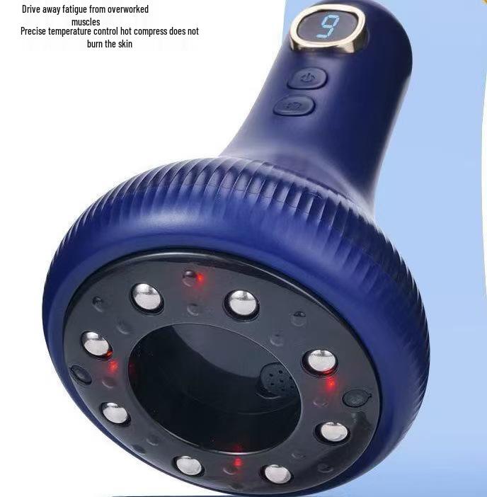 

Беспроводной электрический вакуумный массажер и устройство для гуаша для физиотерапии всего тела 1 Bottle Oil + Acupoint Chart