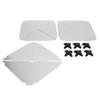 10pcs Octahedral Type Aluminium Radar Reflectors 12x12 Inches for Sailboats Motorboat