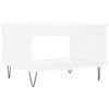 White Coffee Table 60 x 50 x 40 cm Engineered Wood