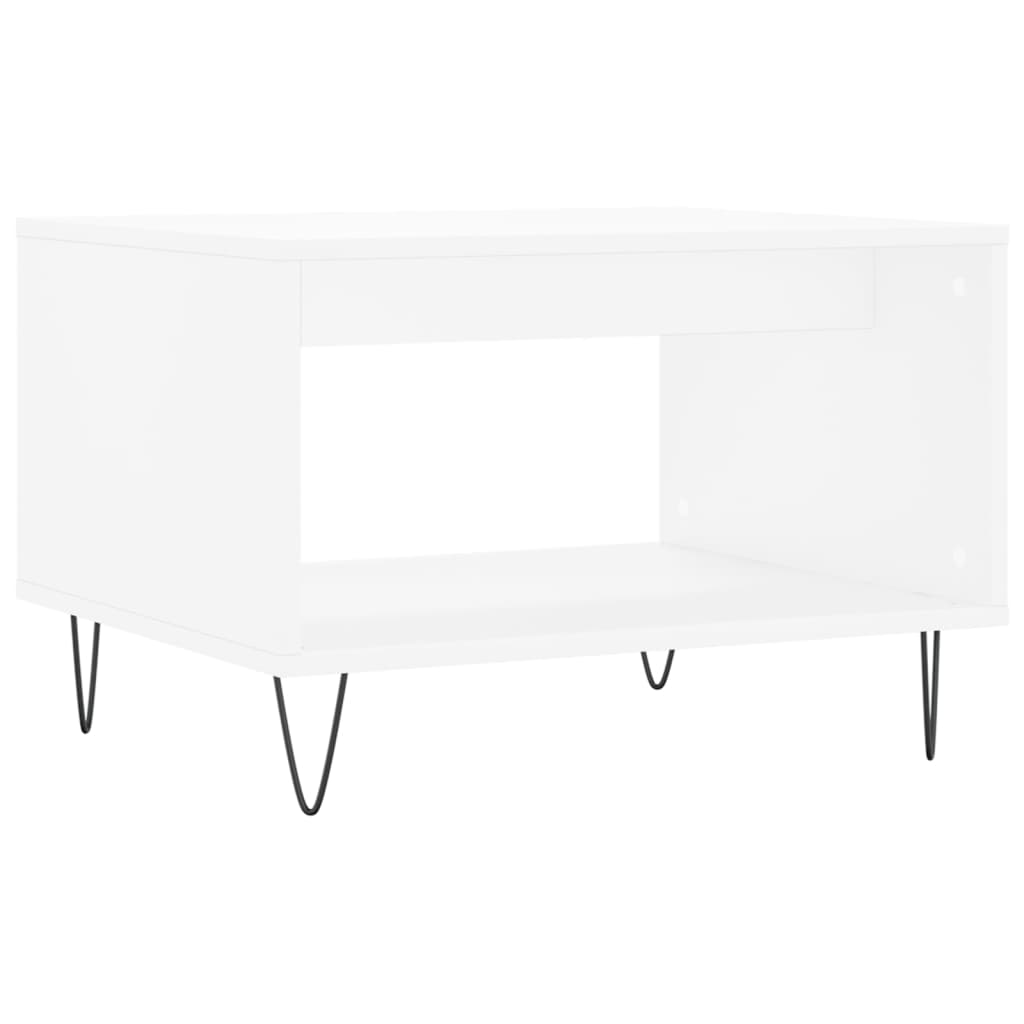 White Coffee Table 60 x 50 x 40 cm Engineered Wood