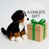 Superrealistisches Berner Sennenhund Plüschtier 9,8 Zoll, Simulationsdesign, weich und niedlich, kindersicherer Familienbegleiter, Healin