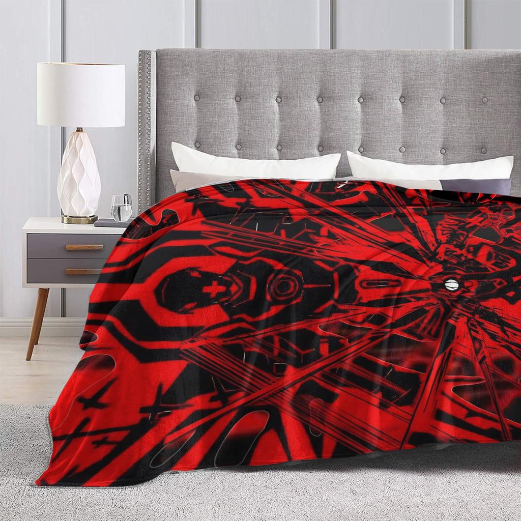 Ultrakill Gabriel game Blanket Warm Graphic Plush Throw Blanket For Couch Chair Airplane Travel Flannel Bedspread Bed Cover