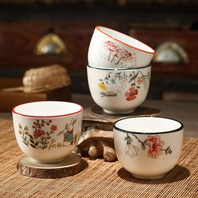 Keramický čajový šálek Meditace Kung Fu šálek Ručně vyráběný Retro Čínský styl Porcelán Domácnost Kuchyň Čajové nádobí Nápojové sklo Čajové příslušenství
