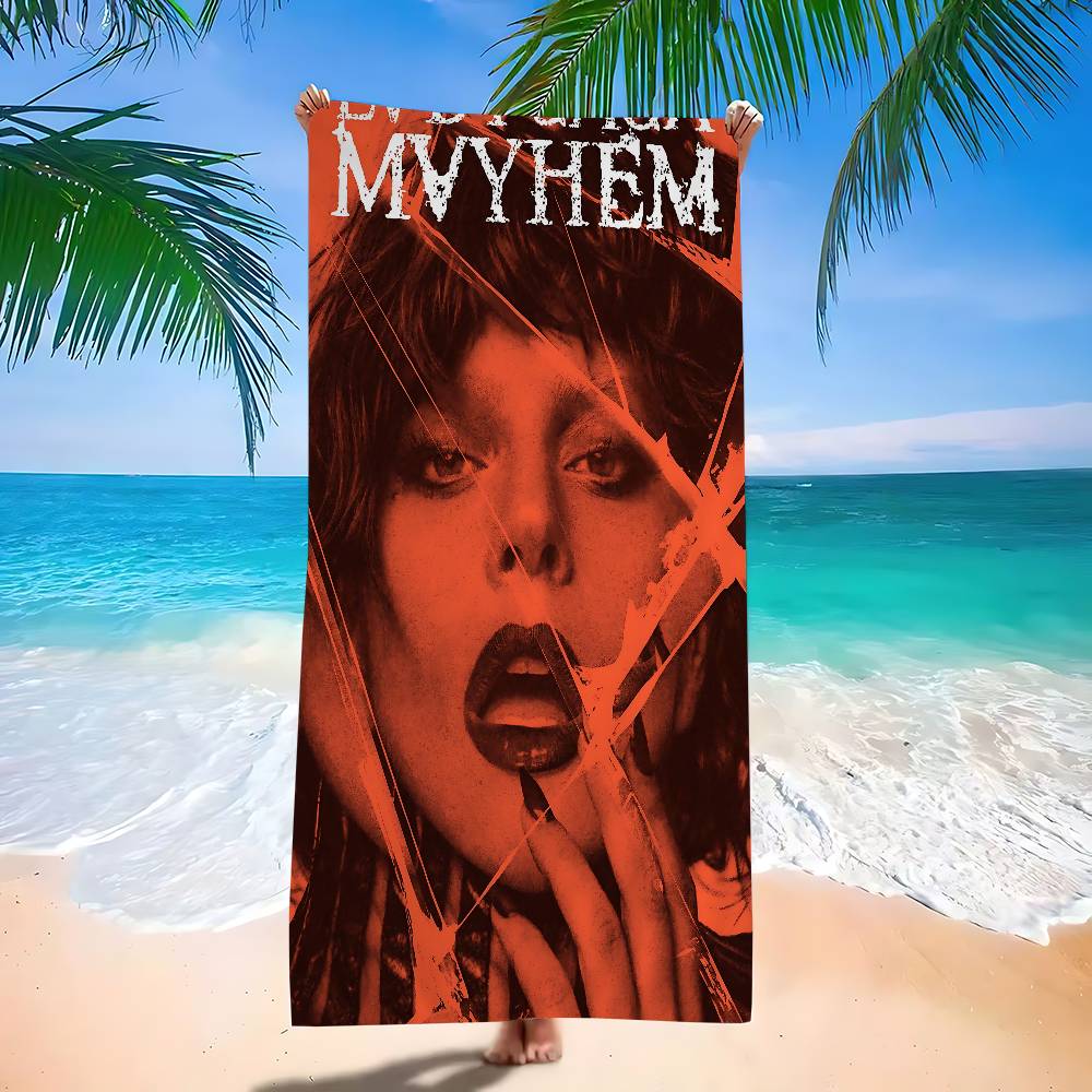 Singer L-Lady Gaga Mayhem Beach Towel For Kids Bath Towel Pool Towel Vacation Gift Picnic Towel Party Gift