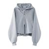 2024 Men's Korean-Style Hooded Cardigan with Shoulder Pads