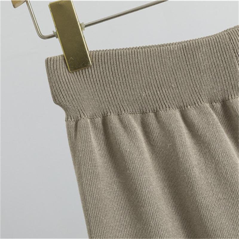 Spring And Autumn Temperament Knitted Suit Sleeveless Vest Sweater Cardigan Pants Three Piece Set