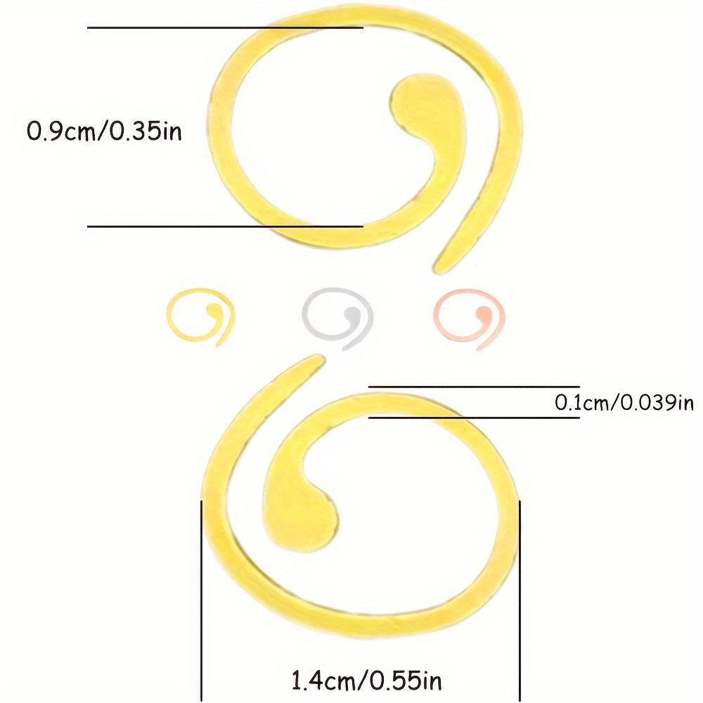Metal Spiral Weaving Tool: Baked Paint Colored Marker Buckle, DIY Positioning Ring.