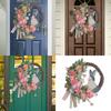 Artificial Easter Rabbit Wreath Accessory for Front Door Rabbit Eggs Spring Decoration for Indoors and Outdoor Use