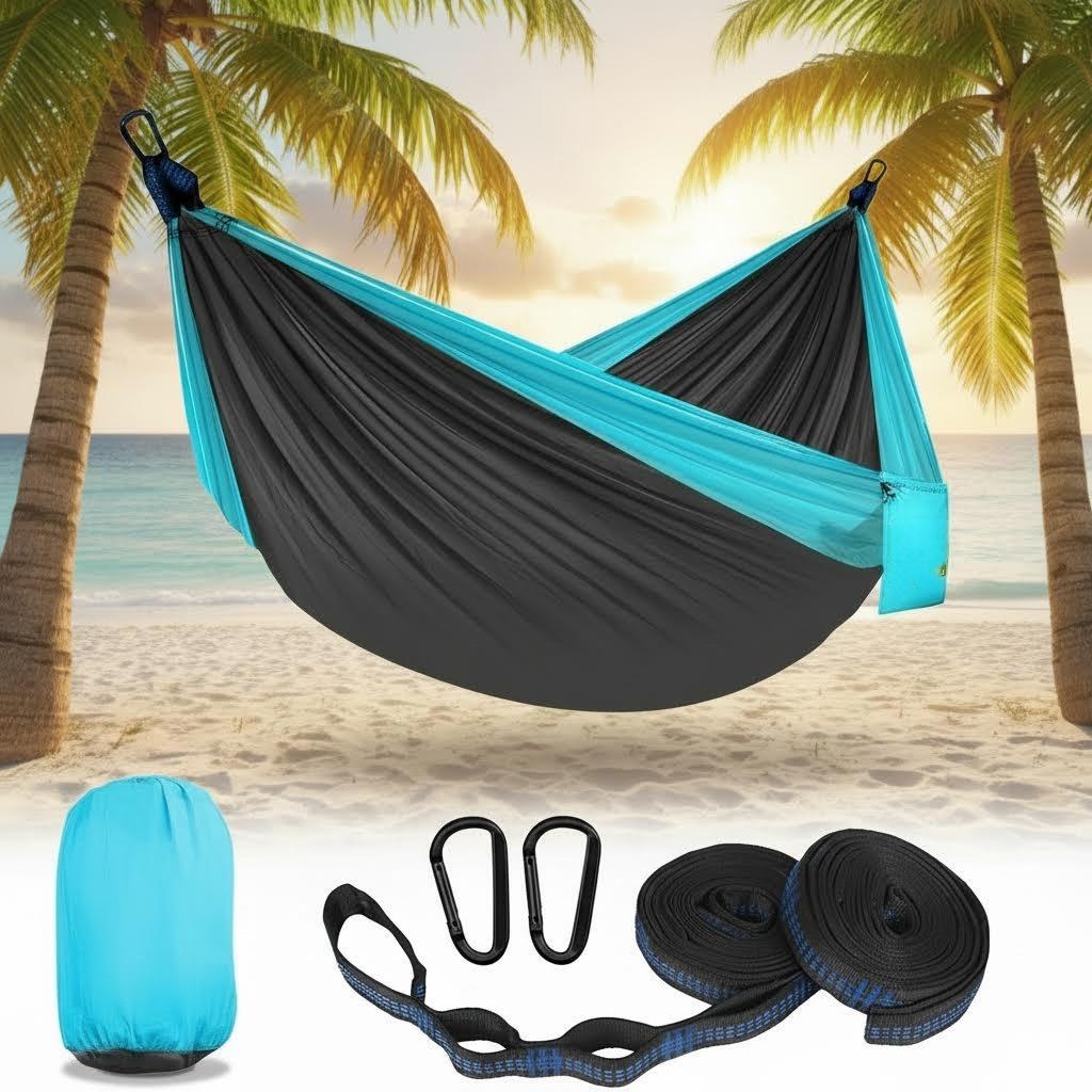 Portable Anti-Mosquito Camping Hammock with Automatic Quick-Opening