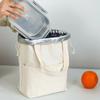 Japanese Style Lunch Drawstring Bag Aluminum Foil Liner Rice Box Storage Pouch  for Daily Use