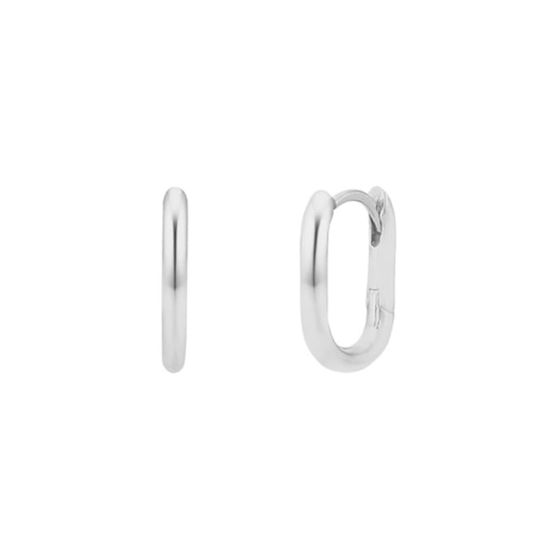 oooho Basic Square One Touch Earrings
