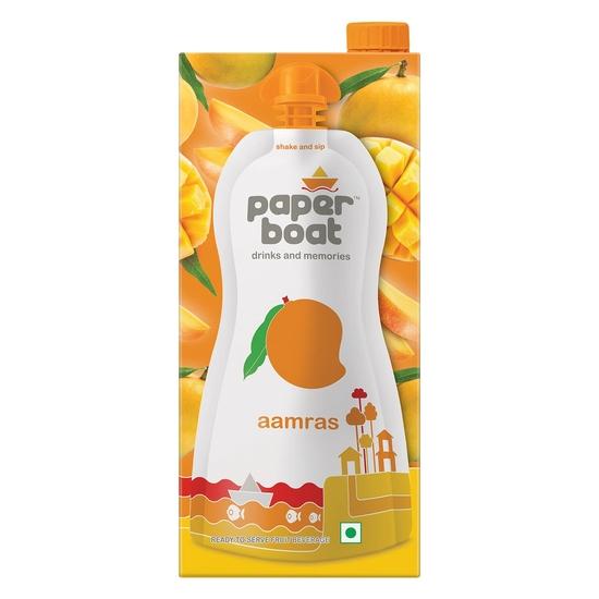 

Paper Boat Aamras, Mango Fruit Juice, No Added Preservatives and Colours (1L) 1L