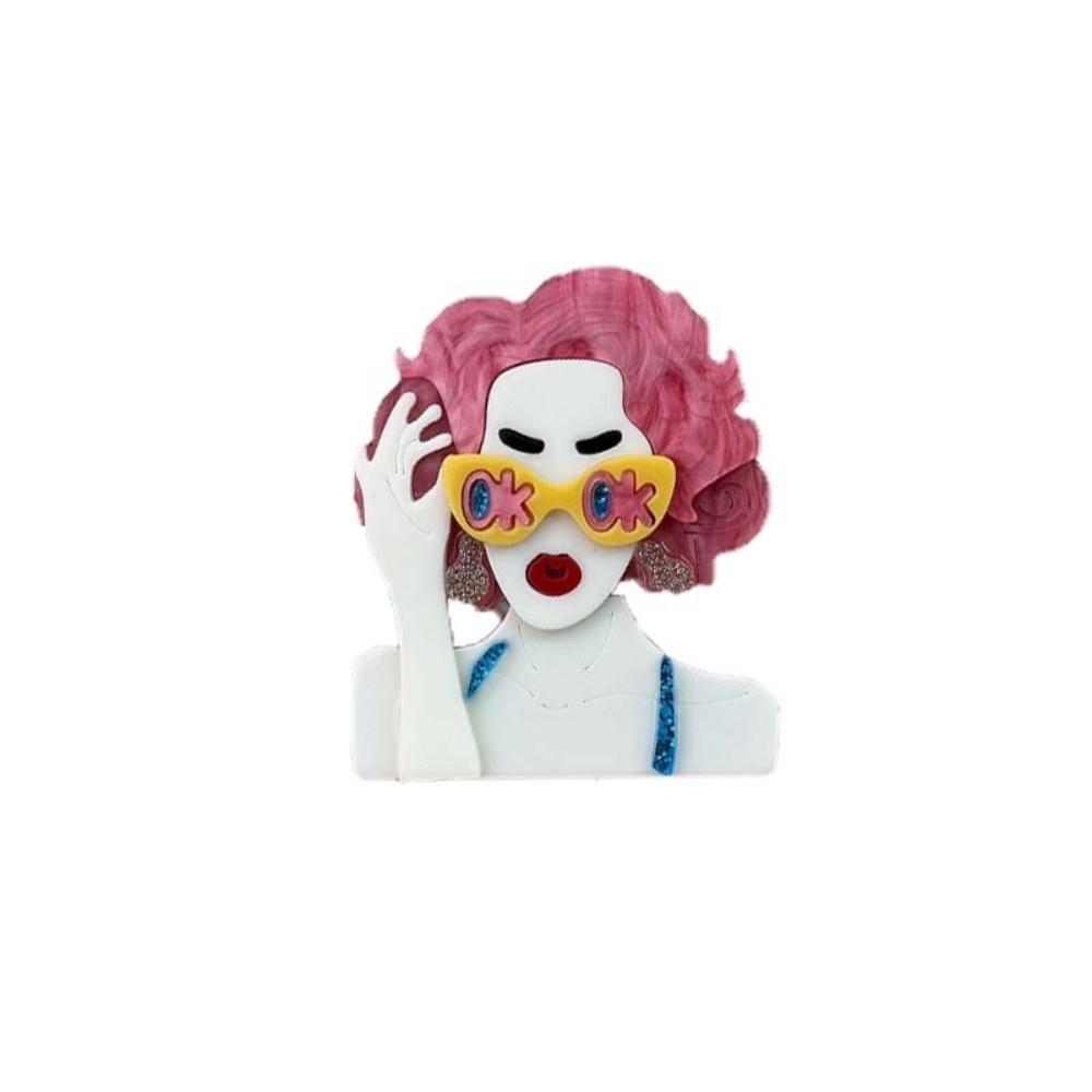 Waterproof Acrylic Abstract Ring Irregular Modern Lady Finger Circle  Festival Gifts