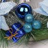 30cm Christmas Wreath Decoration Christmas Door Winter Pine Cones and Baubles