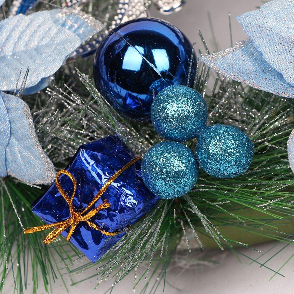 30cm Christmas Wreath Decoration Christmas Door Winter Pine Cones and Baubles
