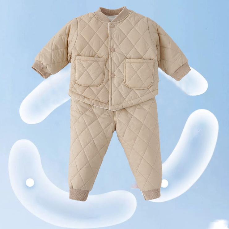 Set Coreano per Bambini con Clip di Cotone per Bambini e Bambine Set Caldo per l'Abbigliamento da Casa per Uscire