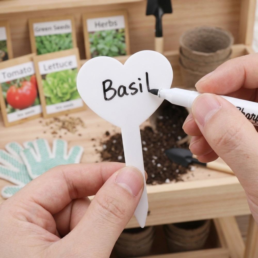 

200PCS Reusable Plant Labels Waterproof Plastic Plant Labels Durable Garden Markers Nursery Plants