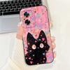 For Oppo A57 A57s A57e A77 A77s 4G Phone Case Oppo A77 5G A56s Back Cover Soft Liquid Silicone Pnada Rabbit Flower Cute Bumper