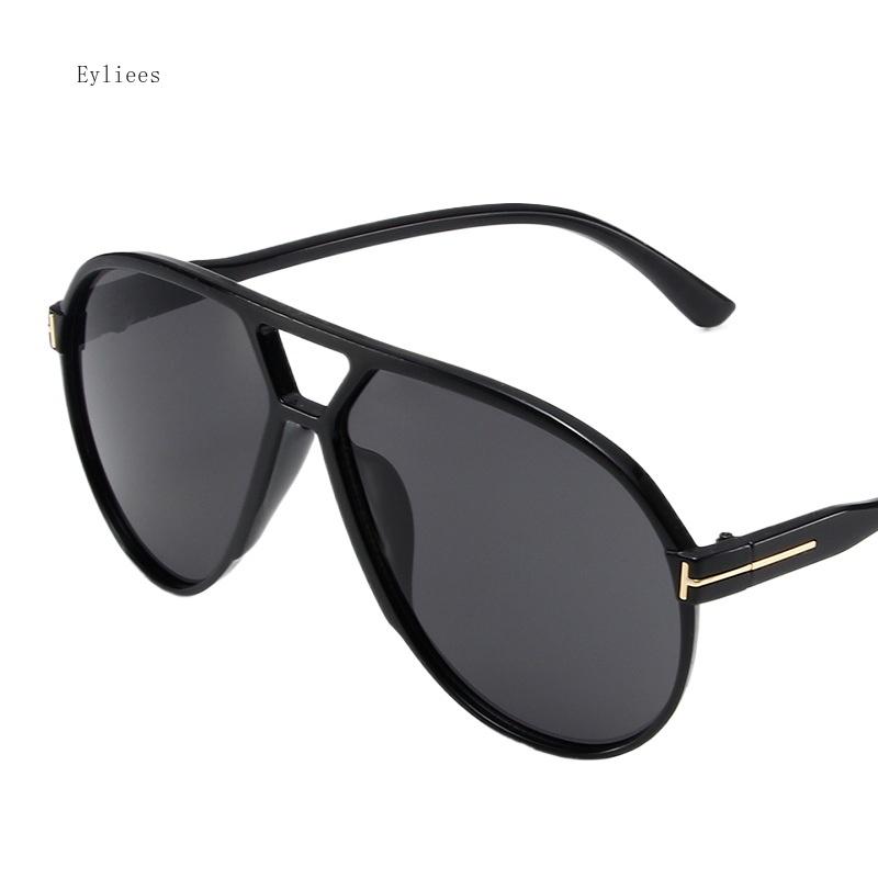 Vintage Oversized Pilot Sunglasses Women Designer Black Yellow Goggle Gradient Big Frame Sun Glasses UV400 Luxury Men's Sh