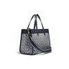 Coach Field 30 Horizontal Monogram Large Capacity Fabric And Leather Tote Bag Women tote Navy-Blue C3282-B4RH3