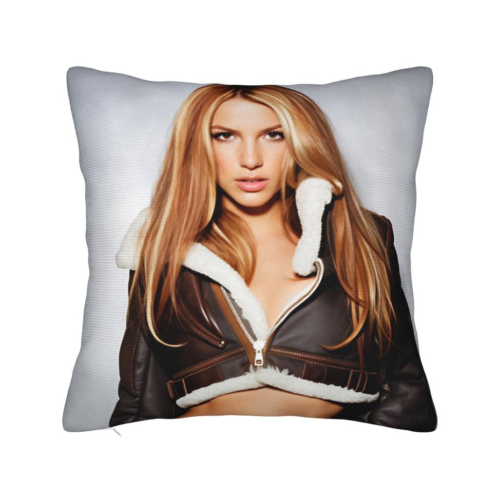 Pillow Case Star D-De Britneys-Spears Singer Square Pillow Cover For Sofa Bedroom Home Decor Funny Pillowcases