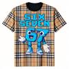 Modisches Kinder T-Shirt 67 Six Seven Streifen Print Jungen und Mädchen T-Shirts Oberteil Sommer Kurzarm Rundhals Lässig Outdoor Kinderkleidung