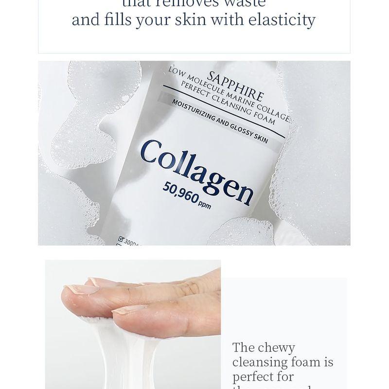 WellDerma Sapphire Low Molecule Collagen Perfect Cleansing Foam