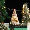 Rotating LED Christmas Tree Ornament with Music Box and Colorful Lights - Ideal Holiday Gift.