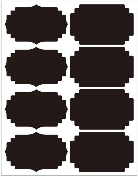 Erasable Self-Adhesive Frosted Blackboard Label for Glass Bottles