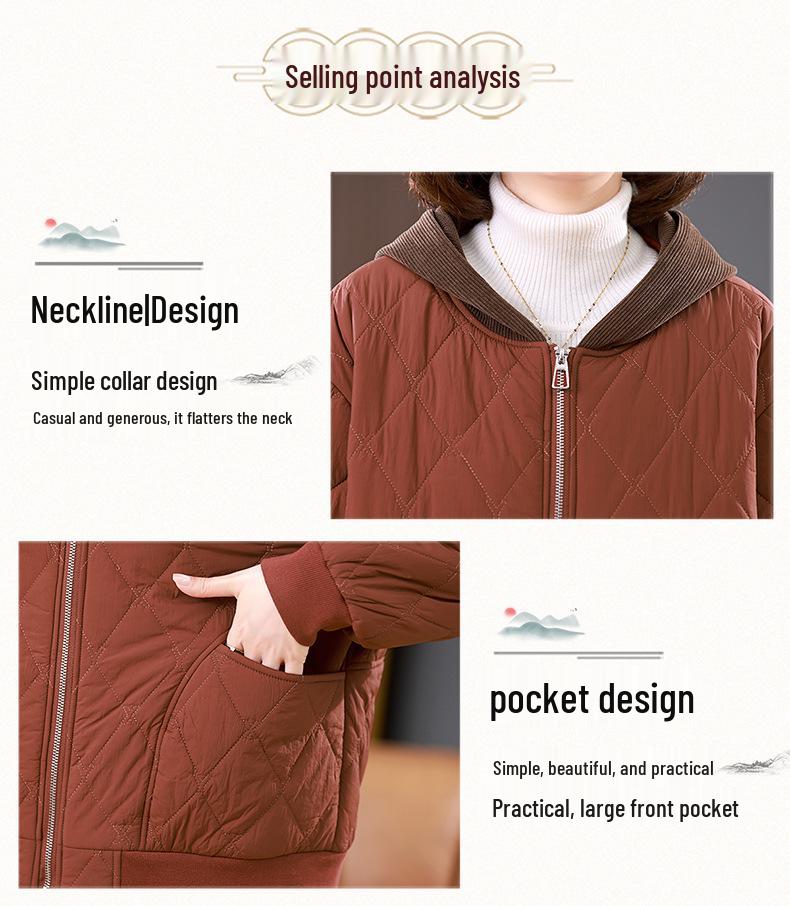 Women's 2024 Winter Hooded Cotton Coat: New Fashion Casual, Loose, Thickened, Warm Jacket