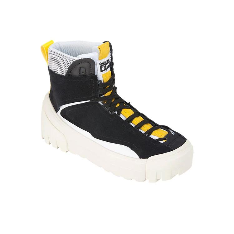 Onitsuka Tiger Chunky Runner Mt Leather Wrap Warm High-Top Sneakers Unisex sneakers Black Yellow 1183A420-001