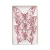 Elegant Butterfly Christmas Ornaments Set of 3 Chic Festival Butterfly Hanging Ornaments for Christmas Tree Decoration