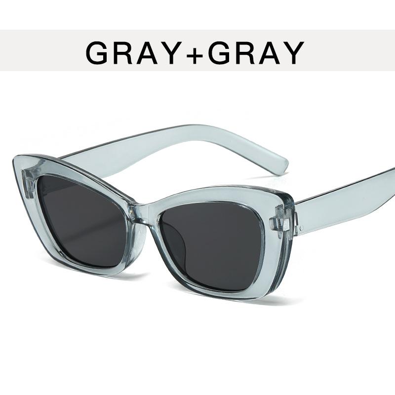 Cat Eye Shape Sunglasses Women European American Style Anti-reflective Female Glasses Vintage Retro Sun Glasses for Men