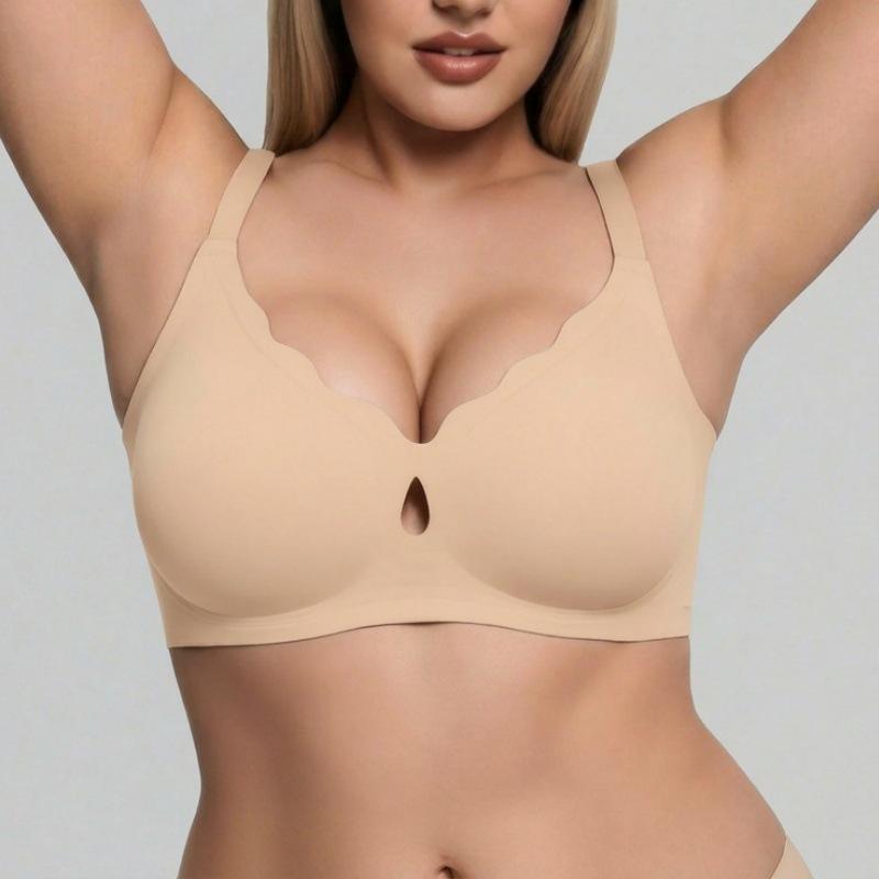 Women Sexy Leopard Print Wireless Plus Size Comfortable Push Up Bra
