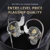 QKZ AKX HIFI Heavy Bass Transparent Earphones IEM Monitor Level 3.5mm In-Ear Music Headphone Dynamic With Mic Wired Headset DMX