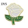 Flower Clothing Accessory Enamel Rose Brooch Pin, Metal Floral Lapel Pin for Dainty Jewelry Men Women, Hats Bags Scarves Clothes Decorative