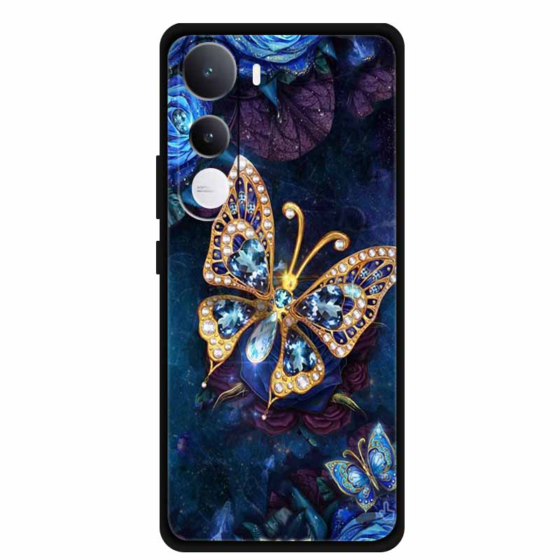 For VIVO Y300 5G Case Cartoon Animal Soft Silicone TPU Phone Cases for VIVOY300 V2416 Shockproof Cool Wolf Protective Back Cover For VIVO Y300 5G