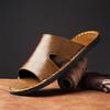 Men's Summer British Style Sandals: Single Strap Non-slip Beach and Outdoor Casual Slippers, Large Size