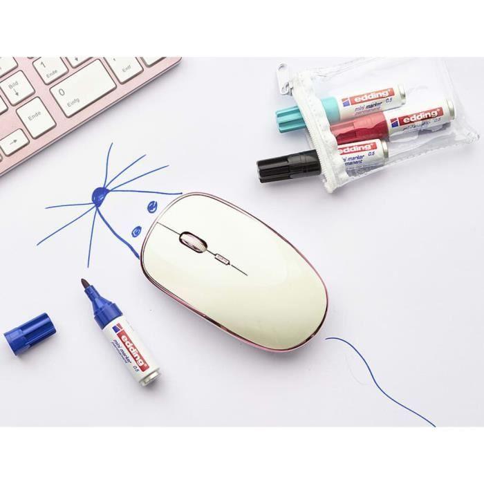 Edding Marqueurs indélébiles 10 pcs Noir Mini 0,5