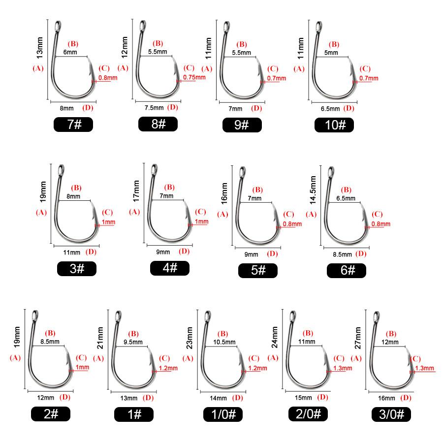 FTK 50/100pcs Baitholder Fishing Hooks Sea Barbed Long Shank Beak Hook Live Bait Holder Fishing Worm Hooks Saltwater Accessories Tackle